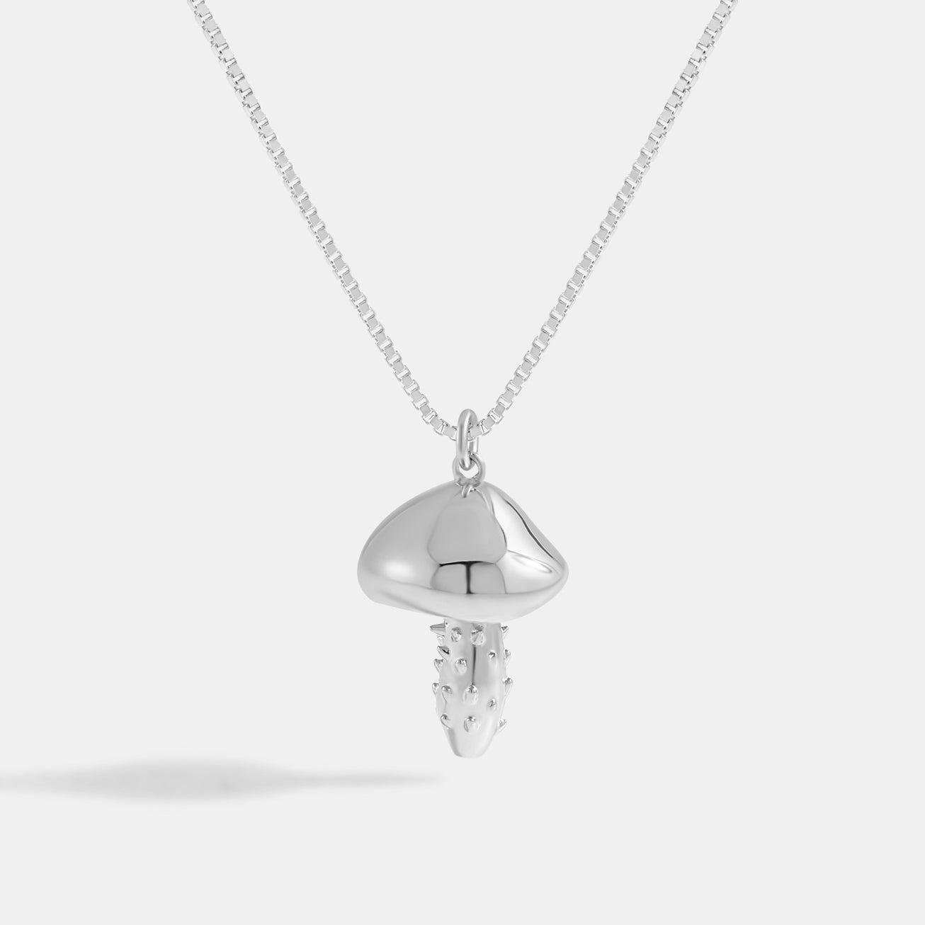 Alpha Mushroom 925 Sterling Silver Necklace