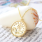 Coin Style Zodiac Astrology 925 Sterling Silver Necklace