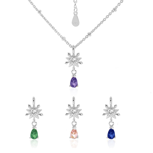 Snowflake Holiday Gift 925 Sterling Silver Necklace