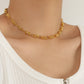 Chunky Knot Chain Choker 925 Sterling Silver Necklace