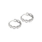 Chain Hoops 925 Sterling Silver Earrings