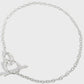 Simple OT Hollow Chain 925 Sterling Silver Choker Necklace