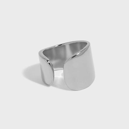 Geometric Irregular 925 Sterling Silver Cuff Earring (Single)