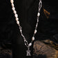 Y2K Natural Pearls Necklace 925 Sterling Silver