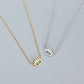 Women Green CZ Devil's Eye 925 Sterling Silver Necklace