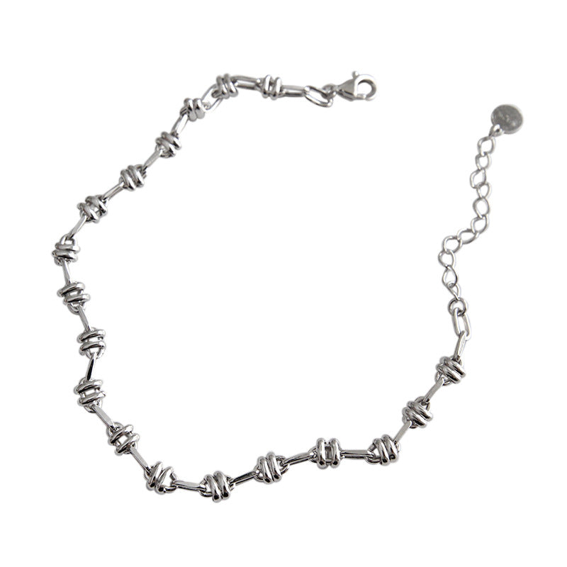 Knots Promise 925 Sterling Silver Link Bracelet