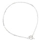 Simple TO Shape Chian 925 Sterling Silver Choker Necklace